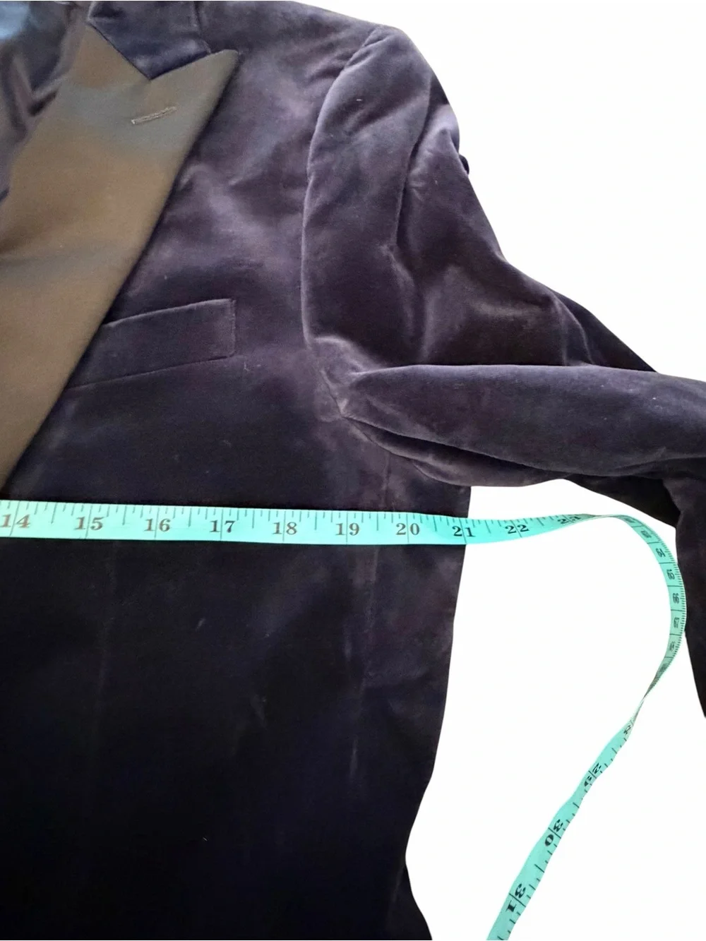J CREW Ludlow Shawl Collar Tuxedo Dinner Jacket Mens 42 R Slim Navy Blue Velvet